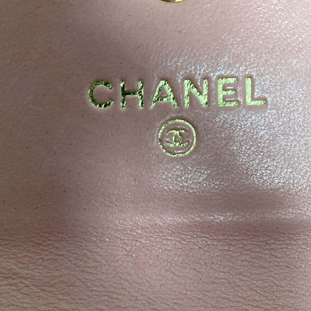 CHANEL Authentic Pink Caviar Leather Logo Wallet - Picture 7 of 12